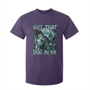 Funny Got That Dog In Me T Shirt For Kid Alpha Wolf Oddly Specific Meme TS11 Purple Print Your Wear