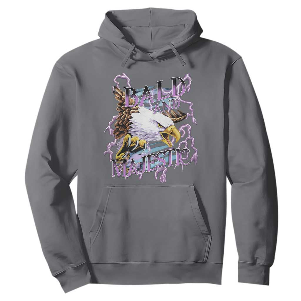 Funny Eagle Bald And Majestic Hoodie Vintage Storm Thunder TS11 Charcoal Print Your Wear