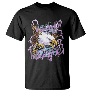 Funny Eagle Bald And Majestic T Shirt Vintage Storm Thunder TS11 Black Print Your Wear