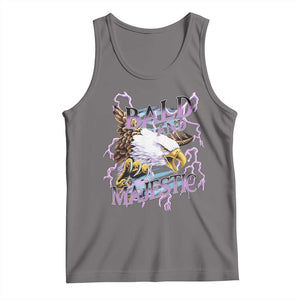 Funny Eagle Bald And Majestic Tank Top Vintage Storm Thunder TS11 Deep Heather Print Your Wear
