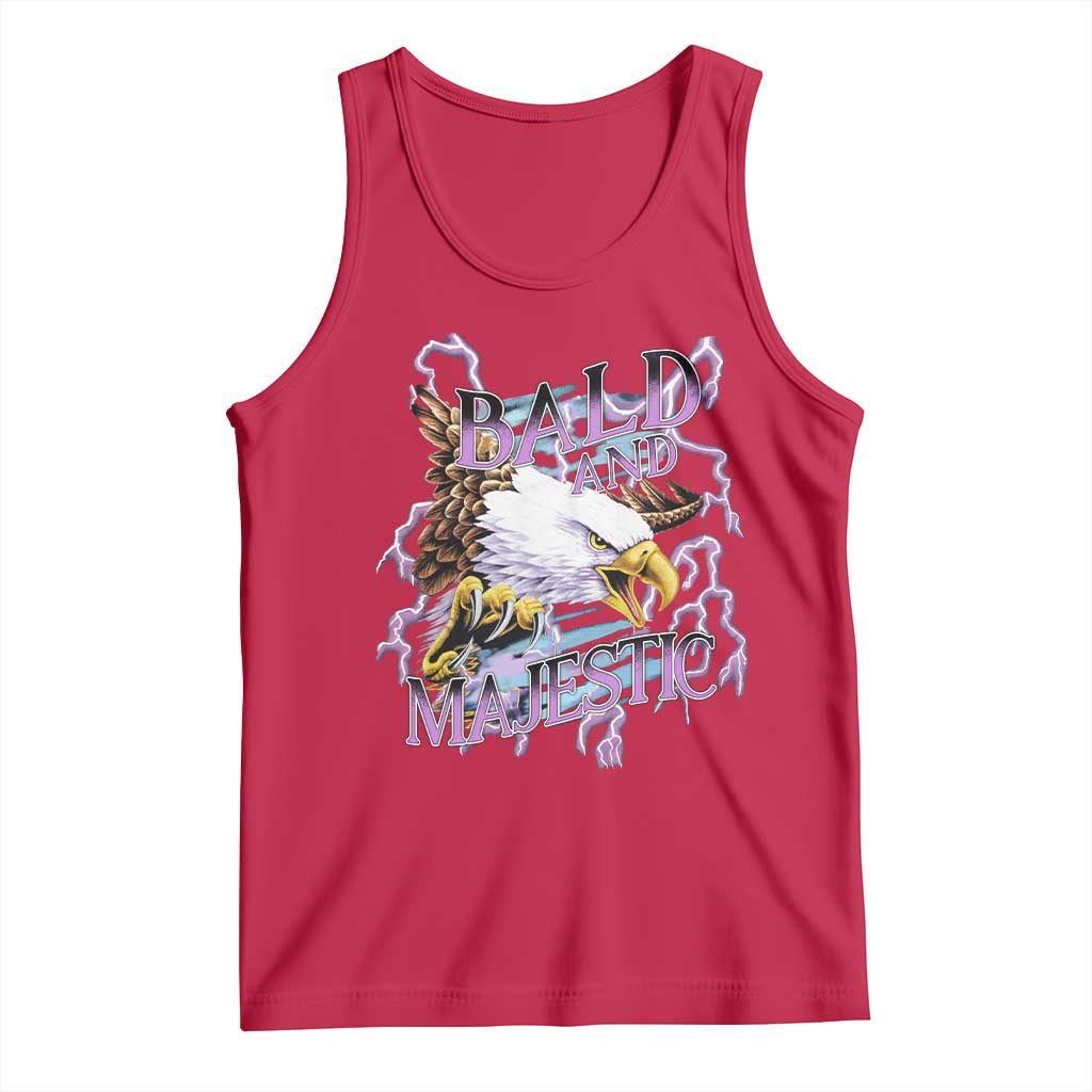 Funny Eagle Bald And Majestic Tank Top Vintage Storm Thunder TS11 Red Print Your Wear