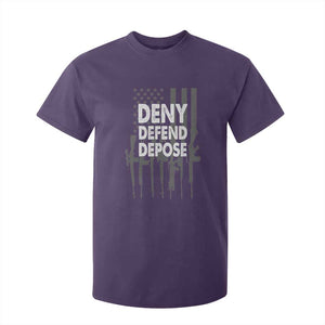 Deny Defend Depose T Shirt For Kid Vintage Gun American Flag TS11 Purple Print Your Wear