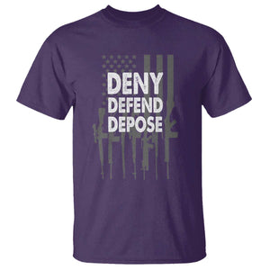 Deny Defend Depose T Shirt Vintage Gun American Flag TS11 Purple Print Your Wear
