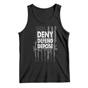 Deny Defend Depose Tank Top Vintage Gun American Flag TS11 Black Print Your Wear