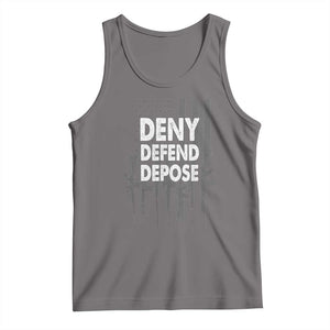 Deny Defend Depose Tank Top Vintage Gun American Flag TS11 Deep Heather Print Your Wear