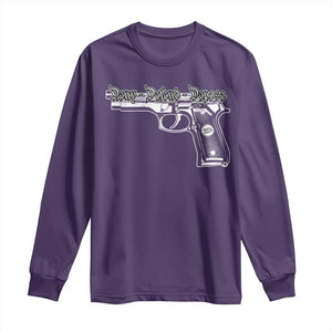 Deny Defend Depose Long Sleeve Shirt Vintage Gun 2024 TS11 Purple Print Your Wear