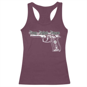 Deny Defend Depose Racerback Tank Top Vintage Gun 2024 TS11 Maroon Print Your Wear