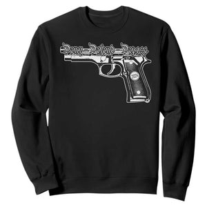 Deny Defend Depose Sweatshirt Vintage Gun 2024 TS11 Black Print Your Wear