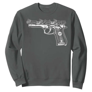 Deny Defend Depose Sweatshirt Vintage Gun 2024 TS11 Dark Heather Print Your Wear