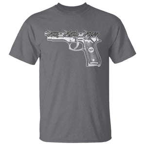 Deny Defend Depose T Shirt Vintage Gun 2024 TS11 Charcoal Print Your Wear