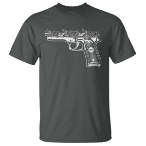 Deny Defend Depose T Shirt Vintage Gun 2024 TS11 Dark Heather Print Your Wear