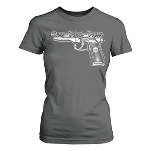 Deny Defend Depose T Shirt For Women Vintage Gun 2024 TS11 Dark Heather Print Your Wear