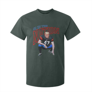 Funny Trump American Football T Shirt For Kid #1 In The Nation - PrintYourWear Size: 2T Color: Dark Forest Green