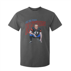 Funny Trump American Football T Shirt For Kid #1 In The Nation - PrintYourWear Size: 2T Color: Dark Heather