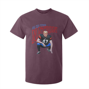Funny Trump American Football T Shirt For Kid #1 In The Nation - PrintYourWear Size: 2T Color: Maroon