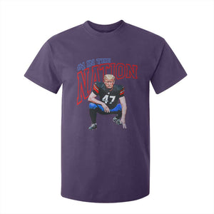 Funny Trump American Football T Shirt For Kid #1 In The Nation - PrintYourWear Size: 2T Color: Purple