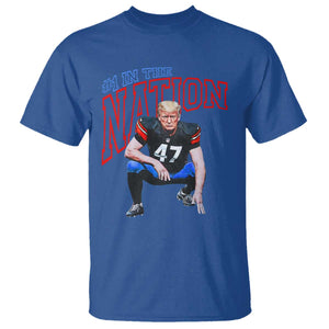 Funny Trump American Football T Shirt #1 In The Nation - PrintYourWear Size: S Color: Royal Blue