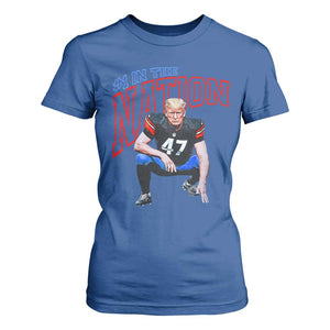 Funny Trump American Football T Shirt For Women #1 In The Nation - PrintYourWear Size: S Color: Royal Blue