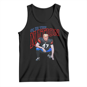 Funny Trump American Football Tank Top #1 In The Nation - PrintYourWear Size: XS Color: Black