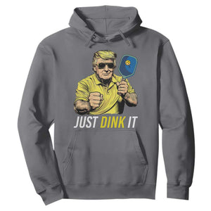 Funny Trump Pickleball Hoodie Just Dink It Pickle Ball Paddle TS11 Charcoal Print Your Wear