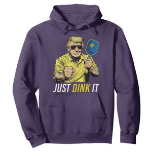 Funny Trump Pickleball Hoodie Just Dink It Pickle Ball Paddle TS11 Purple Print Your Wear