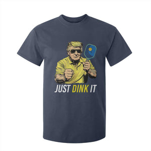 Funny Trump Pickleball T Shirt For Kid Just Dink It Pickle Ball Paddle TS11 Navy Print Your Wear
