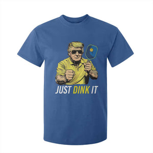 Funny Trump Pickleball T Shirt For Kid Just Dink It Pickle Ball Paddle TS11 Royal Blue Print Your Wear
