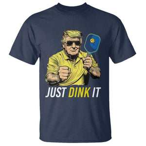 Funny Trump Pickleball T Shirt Just Dink It Pickle Ball Paddle TS11 Navy Print Your Wear