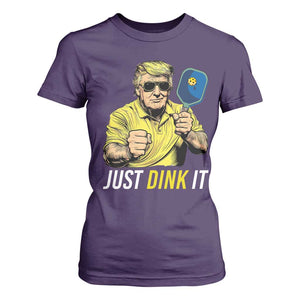 Funny Trump Pickleball T Shirt For Women Just Dink It Pickle Ball Paddle TS11 Purple Print Your Wear