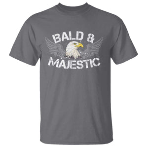 Funny Eagle Bald And Majestic T Shirt Eagle Grandpa Dad Joke TS11 Charcoal Print Your Wear