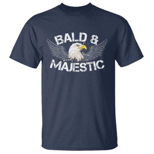 Funny Eagle Bald And Majestic T Shirt Eagle Grandpa Dad Joke TS11 Navy Print Your Wear