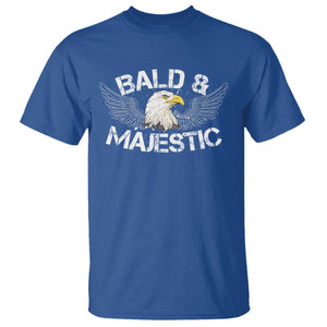 Funny Eagle Bald And Majestic T Shirt Eagle Grandpa Dad Joke TS11 Royal Blue Print Your Wear