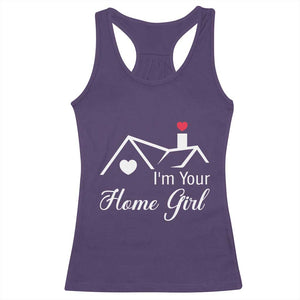 Funny Realtor Racerback Tank Top I Am Your Home Girl Real Estate Agent TS11 Purple Print Your Wear