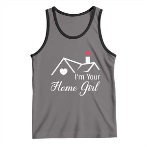 Funny Realtor Tank Top I Am Your Home Girl Real Estate Agent TS11 Deep Heather Black Print Your Wear