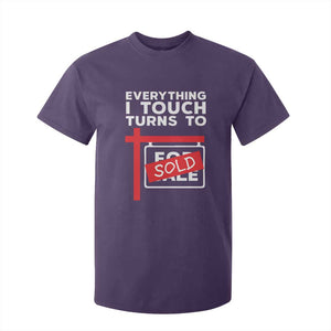 Funny Real Estate T Shirt For Kid Everything I Touch Turns To Sold TS11 Purple Print Your Wear