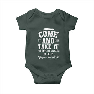History Of Texas Baby Onesie Come And Take It The Battle Of Gonzales TS11 Print Your Wear