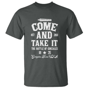 History Of Texas T Shirt Come And Take It The Battle Of Gonzales TS11 Dark Heather Print Your Wear