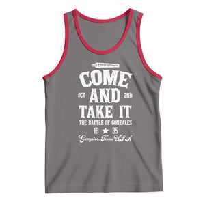 History Of Texas Tank Top Come And Take It The Battle Of Gonzales TS11 Deep Heather Red Print Your Wear