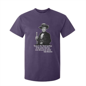 Sam Houston T Shirt For Kid Texas Is The Finest Portion Of The Globe That Has Ever Blessed My Vision TS11 Purple Print Your Wear