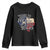 Davy Crockett History Of Texas Youth Sweatshirt You May All Go To Hell And I Will Go To Texas TS11 Black Print Your Wear