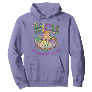 Funny NICU Nurse Mardi Gras Hoodie We Always Get The Baby King Cake TS11 Violet Print Your Wear