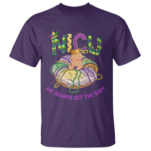 Funny NICU Nurse Mardi Gras T Shirt We Always Get The Baby King Cake TS11 Purple Print Your Wear