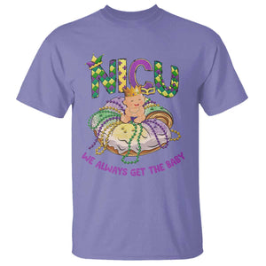Funny NICU Nurse Mardi Gras T Shirt We Always Get The Baby King Cake TS11 Violet Print Your Wear