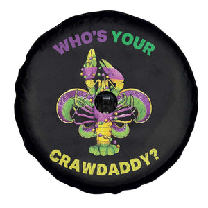 Funny Who's Your Crawdaddy Spare Tire Cover Vintage Crawfish Beads Fleur De Lis Mardi Gras TS11 Print Your Wear