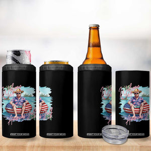 Funny Trump 2025 Welcome To America's Gulf 4 in 1 Can Cooler Tumbler Trump Sombrero Hat TS11 Print Your Wear