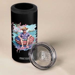 Funny Trump 2025 Welcome To America's Gulf 4 in 1 Can Cooler Tumbler Trump Sombrero Hat TS11 Print Your Wear