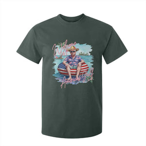 Funny Trump 2025 Welcome To America's Gulf T Shirt For Kid Trump Sombrero Hat TS11 Dark Forest Green Print Your Wear