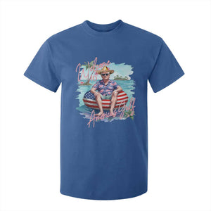 Funny Trump 2025 Welcome To America's Gulf T Shirt For Kid Trump Sombrero Hat TS11 Royal Blue Print Your Wear