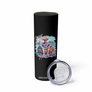 Funny Trump 2025 Welcome To America's Gulf Skinny Tumbler Trump Sombrero Hat TS11 Print Your Wear