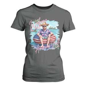 Funny Trump 2025 Welcome To America's Gulf T Shirt For Women Trump Sombrero Hat TS11 Dark Heather Print Your Wear